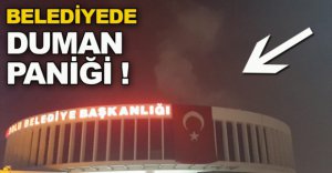 BELEDİYEDE DUMAN PANİĞİ !