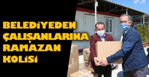 BELEDİYEDEN İŞÇİYE GIDA KOLİSİ