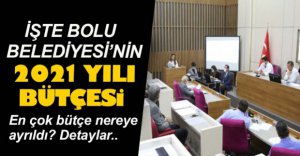 BELEDİYENİN 2021 YILI BÜTÇESİ BELLİ OLDU