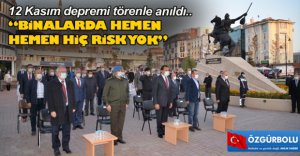 “BİNALARDA HEMEN HEMEN HİÇ RİSK YOK”