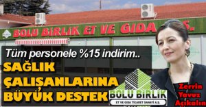 BİRLİK ET'DEN SAĞLIKÇILARA DESTEK