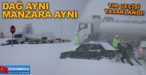 BOLU DAĞI'NDA YOĞUN KAR YAĞIŞI