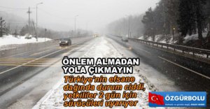 BOLU DAĞINDA GÖZ GÖZÜ GÖRMÜYOR