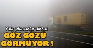 BOLU DAĞI'NDA YOĞUN SİS