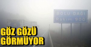 BOLU DAĞINDA YOĞUN SİS