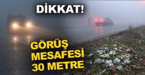 BOLU DAĞI'NDA YOĞUN SİS