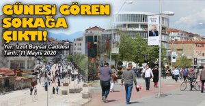 GÜNEŞİ GÖREN BOLU HALKI CADDEYE AKTI