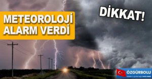 BOLU İÇİN UYARI VERİLDİ