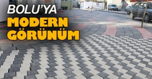 BOLU MODERN KALDIRIMLARA KAVUŞUYOR