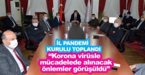 BOLU PANDEMİ KURULU TOPLANDI