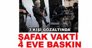 BOLU POLİSİNDEN ŞAFAK BASKINI