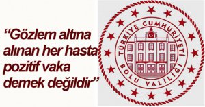 BOLU VALİLİĞİ'NDEN KORONA AÇIKLAMASI