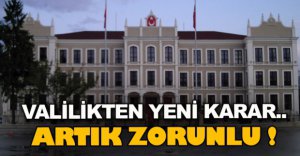 BOLU VALİLİĞİ'NDEN YENİ KARAR !