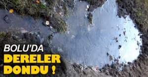 BOLU'DA DERELER DONDU !
