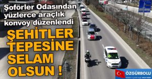 BOLU’DA MEHMETÇİĞE DESTEK KONVOYU