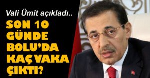 BOLU'DA SON 10 GÜNDE KAÇ VAKA ÇIKTI?