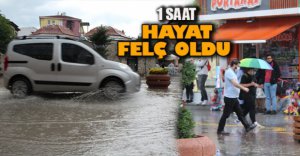 BOLU'DA YAĞMUR VE DOLU HAYATI FELÇ ETTİ
