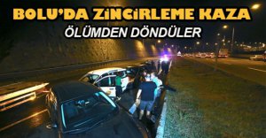 BOLU'DA ZİNCİRLEME KAZA