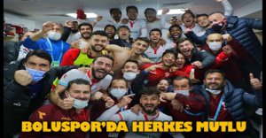 BOLUSPOR' DAN GALİBİYET POZU