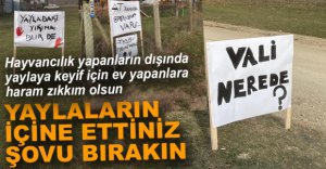 BUNLAR NEYİN PANKARTI...