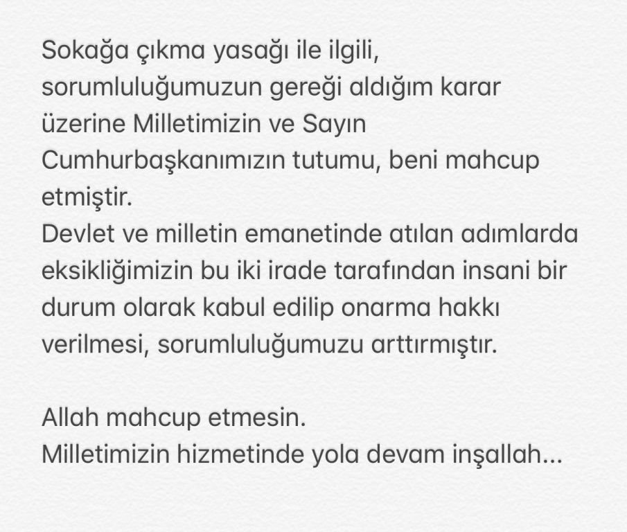 BAKAN SOYLU'DAN İLK AÇIKLAMA