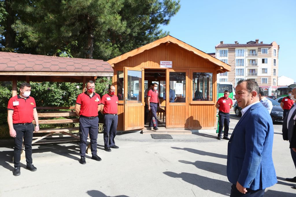 BAŞKAN ÖZCAN İTFAİYECİLERİ ZİYARET ETTİ