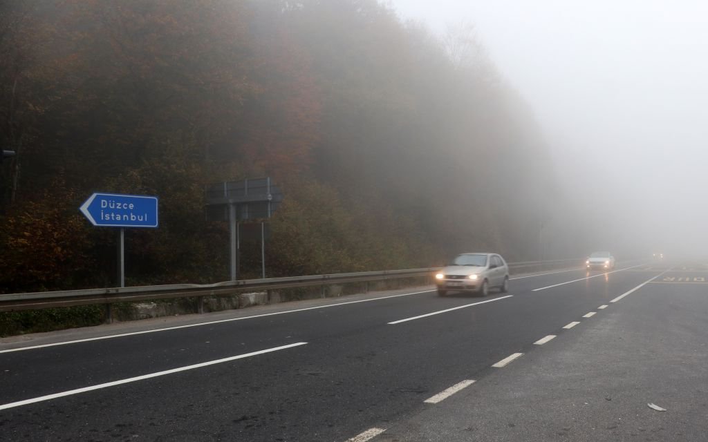 BOLU DAĞI'NDA YOĞUN SİS