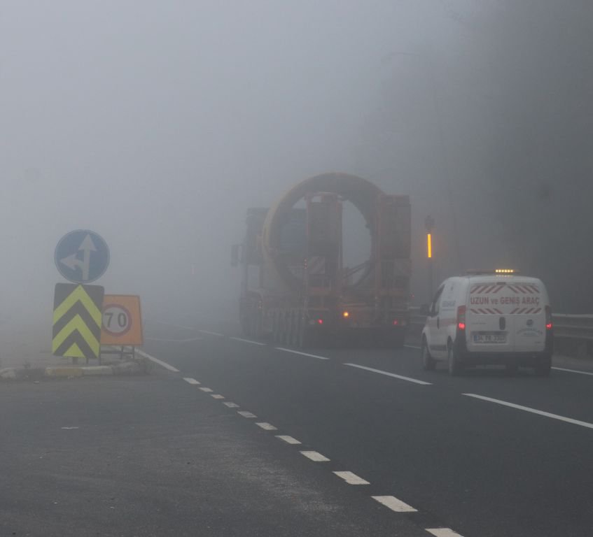 BOLU DAĞI'NDA YOĞUN SİS