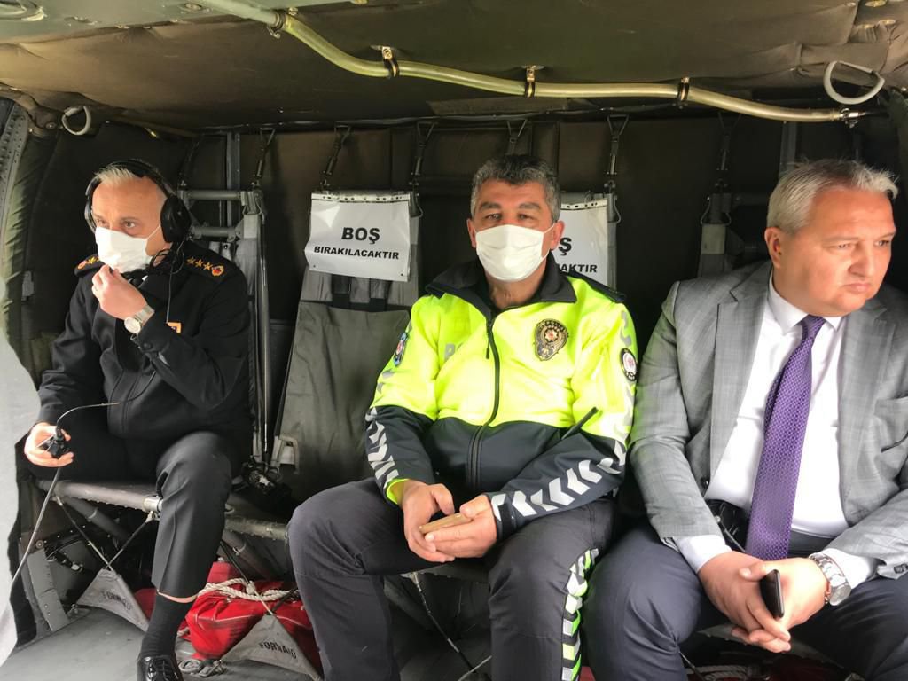 BOLU'DA HAVADAN KORONA DENETİMİ