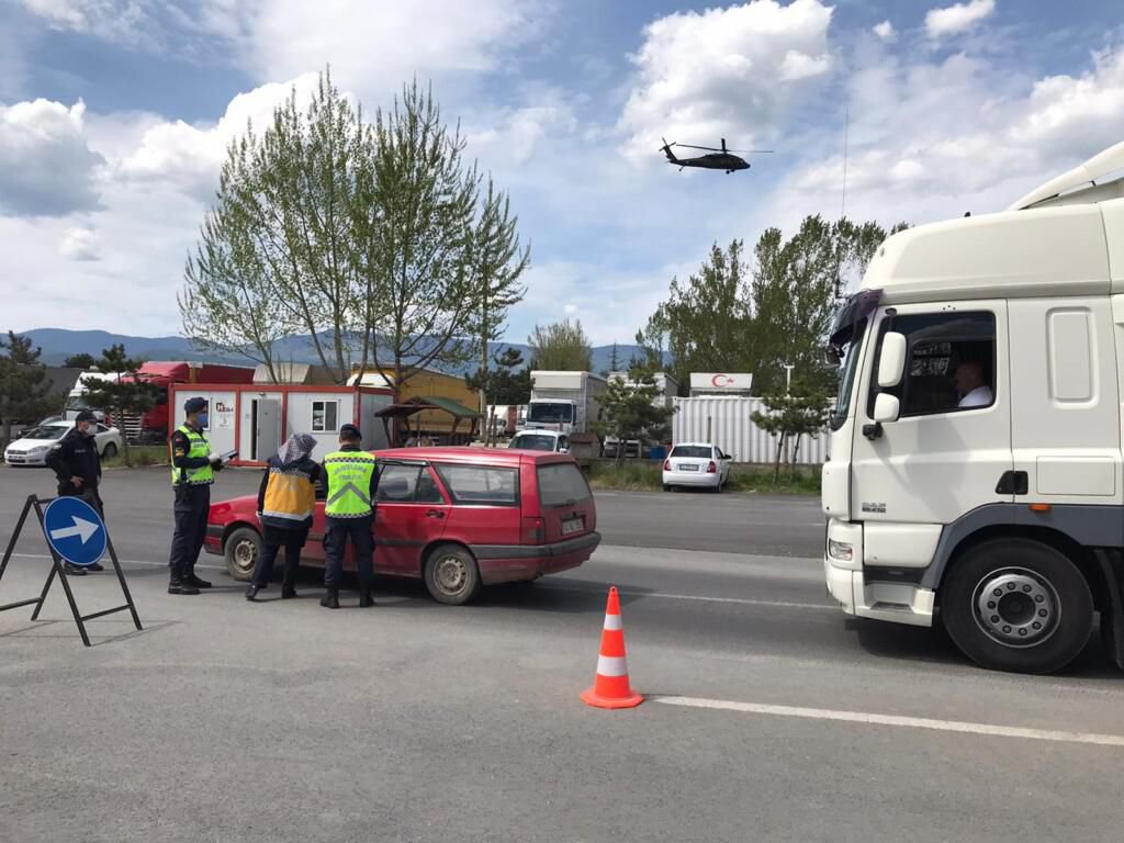 BOLU'DA HAVADAN KORONA DENETİMİ