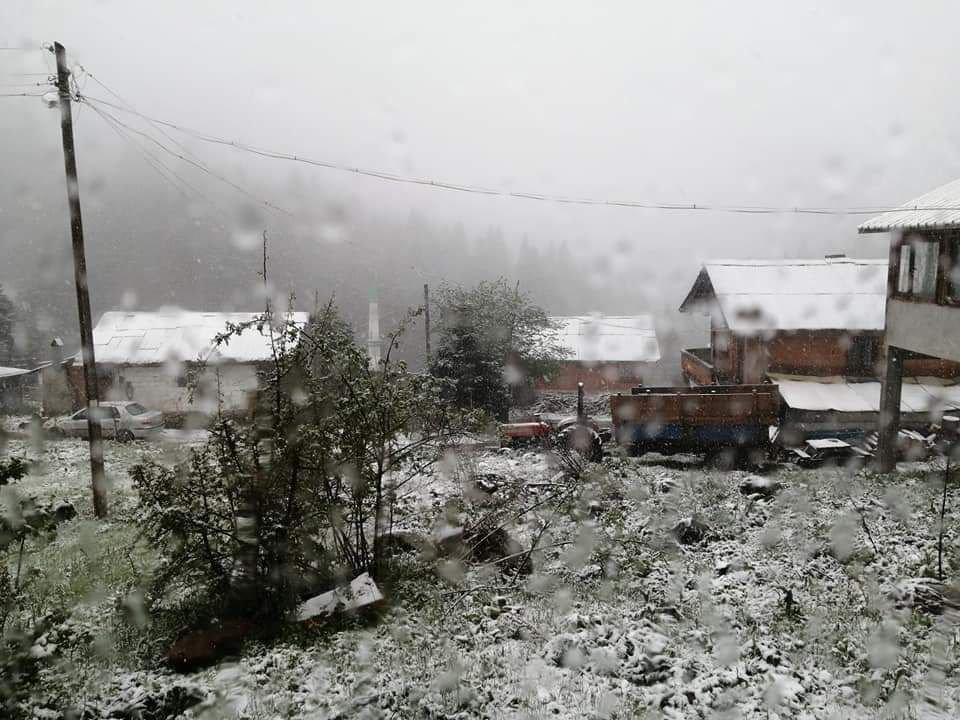 BOLU'DA LAPA LAPA KAR YAĞDI