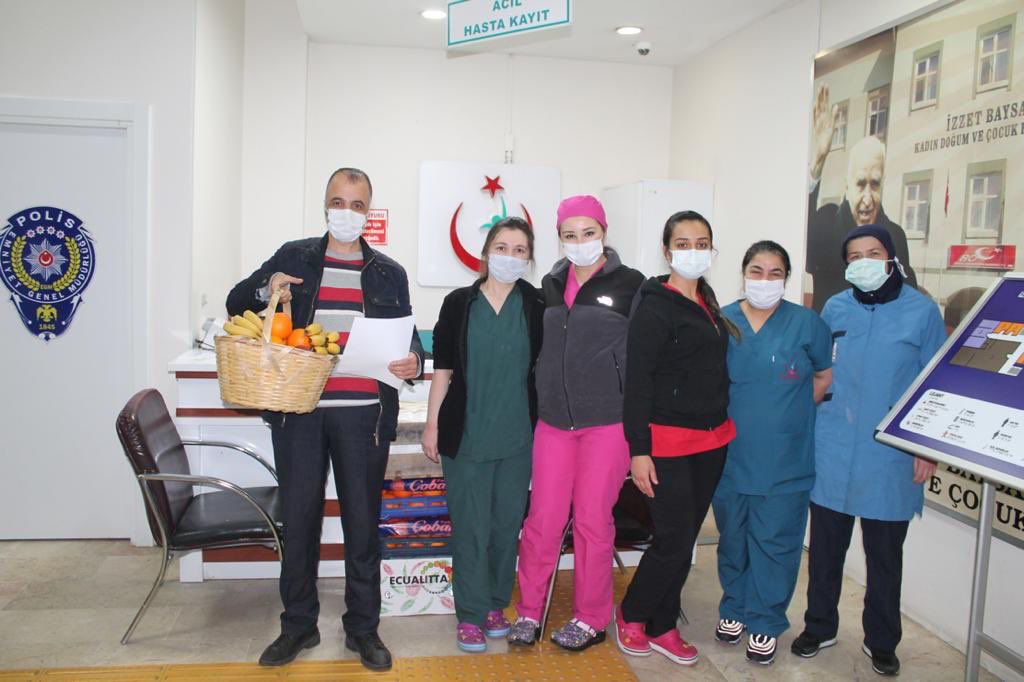 SAĞLIK ÇALIŞANLARINI UNUTMADILAR