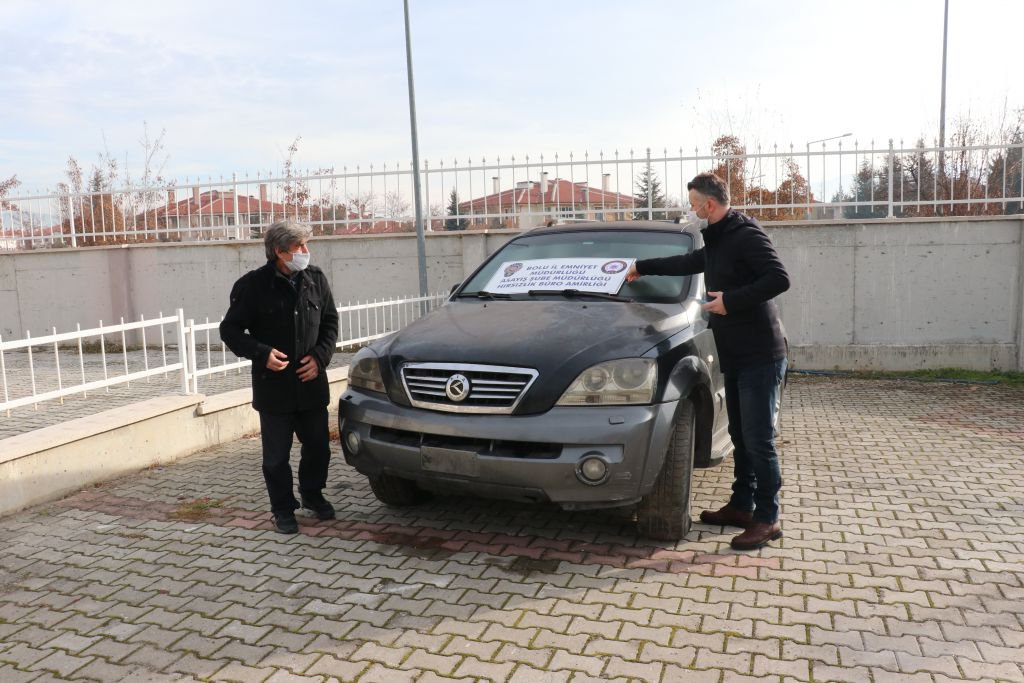 ÇALINAN CİPİNE KAVUŞTU