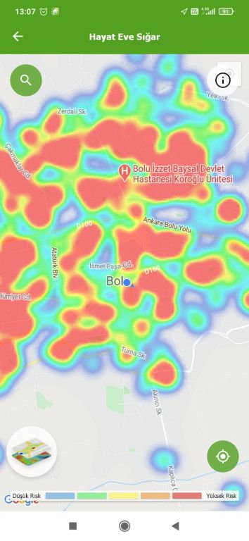İŞTE BOLU'NUN RİSK HARİTASI