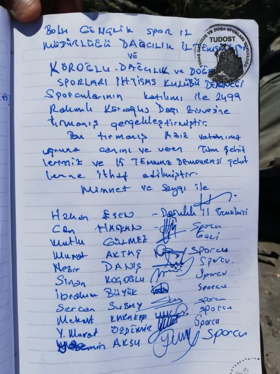 ŞEHİTLERİMİZ İÇİN TIRMANDILAR