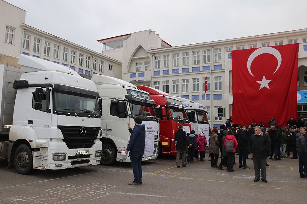 YARDIM TIRLARI YOLA ÇIKTI