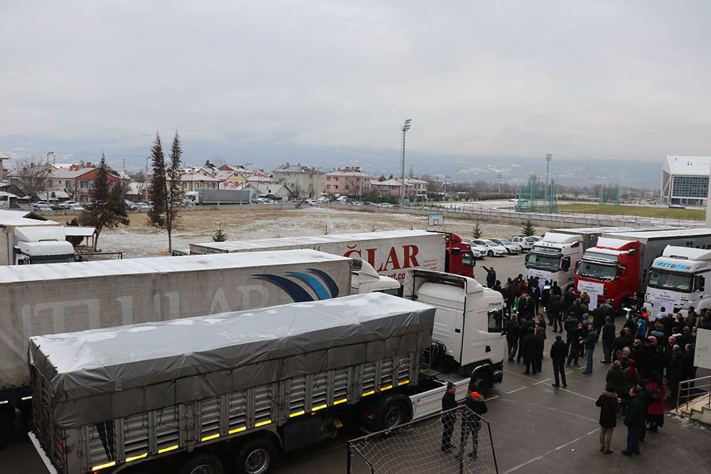 YARDIM TIRLARI YOLA ÇIKTI