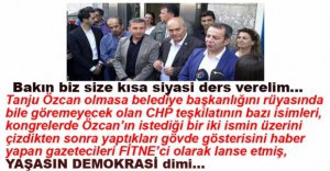 CHP YÖNETİMİ KENDİNİ AKLADI, FİTNECİ OLAN BASINMIŞ