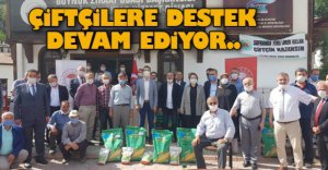 ÇİFTÇİLERE DESTEK DEVAM EDİYOR..