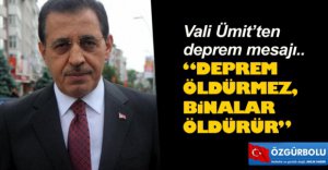 "DEPREM ÖLDÜRMEZ, BİNALAR ÖLDÜRÜR"