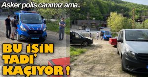 DERE BAŞINDA OTURANA DA CEZA YAZILDI