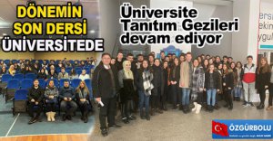 DÖNEMİN SON DERSİ ÜNİVERSİTEDE
