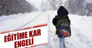 EĞİTİME KAR ENGELİ