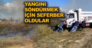 EVİ VE KAMYONU KURTARMAK İÇİN SEFERBER OLDULAR