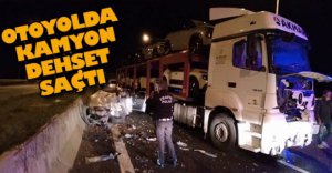 FRENİ PATLAYAN KAMYON 8 ARACI BİÇTİ