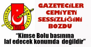 GAZETECİLER CEMİYETİ SESSİZLİĞİNİ BOZDU