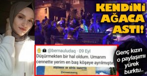 GENÇ KIZ KENDİNİ ASARAK İNTİHAR ETTİ !