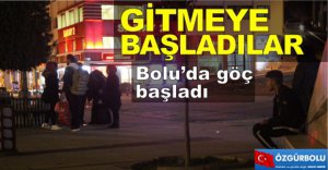 GİTMEYE BAŞLADILAR