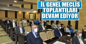 İL GENEL MECLİS TOPLANTILARI DEVAM EDİYOR