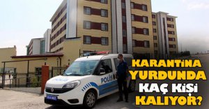 İŞTE BOLU'DA KARANTİNA YURDUNDA KALAN SAYISI